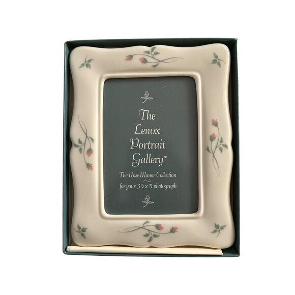 Lenox Rose Manor Collection 3.5" X 5" Photo Frame In Box - Picture 2 of 3